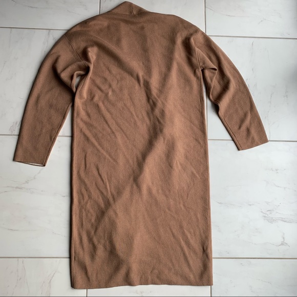 Aritzia Babaton Lance Cardigan caramel tan long open sweater - Picture 6 of 10